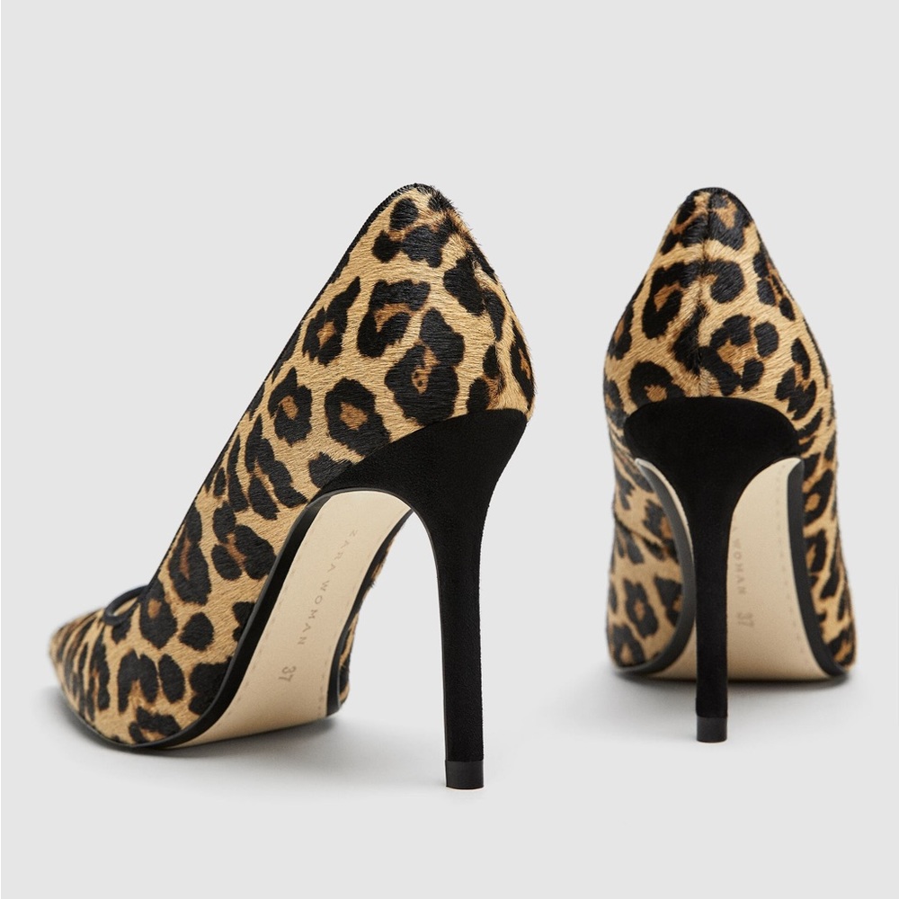 ZARA Leopard Heels Size 40/10 NWT